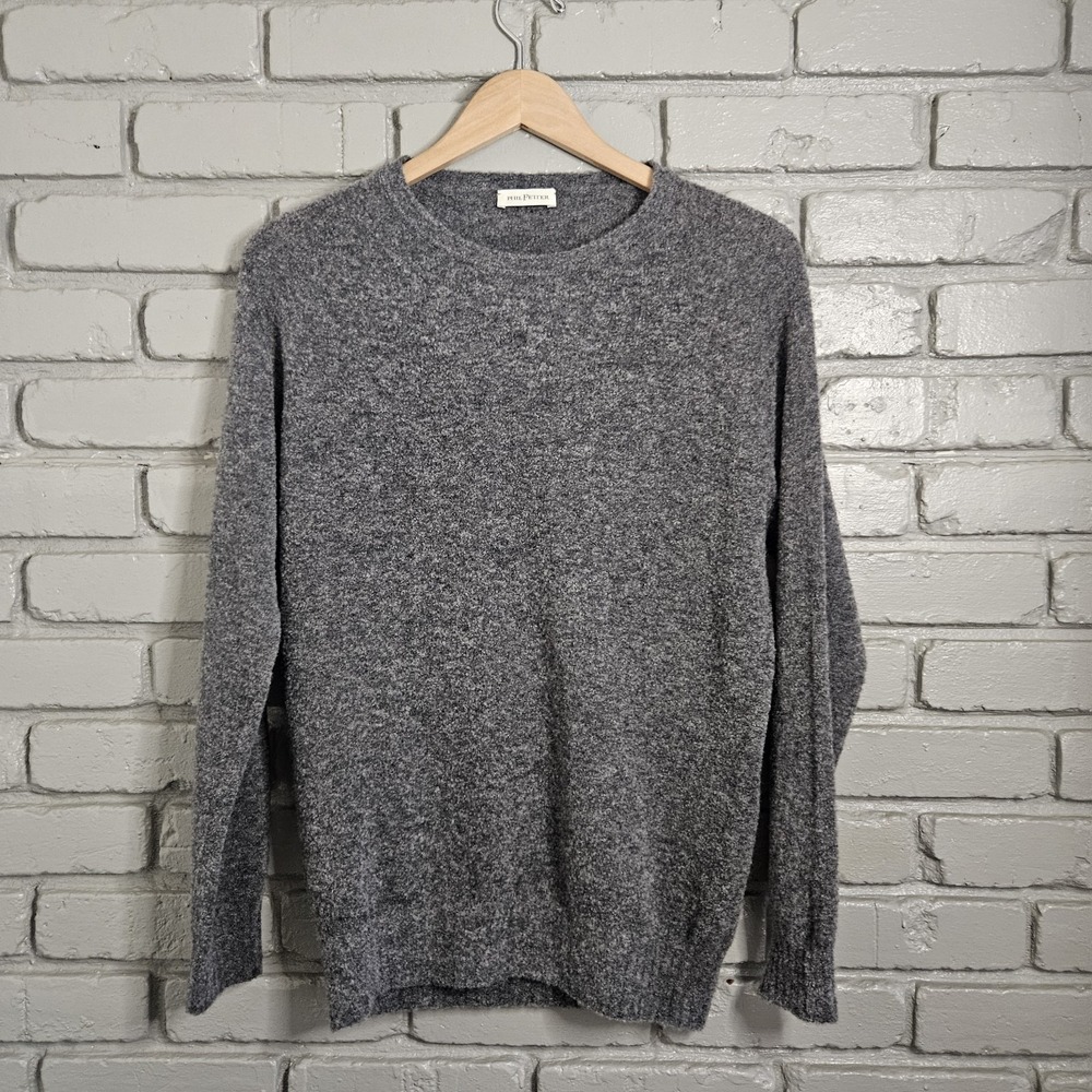 Phil‎ Petter Mens Sweater Medium Wool Grey Austria